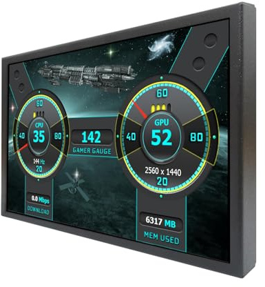 VSDISPLAY Svart 8 1280x800 350 nits IPS-dator temperaturskärm