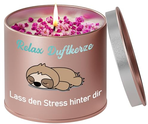 PRSTENLY Entspannung Geschenke für Frauen, 9OZ Lavendel Duftkerze | Geburtstagsgeschenk für Frauen, Geschenk für Schwester Freundin Tochter Ehefrau zum Geburtstag Weihnachten Valentinstag