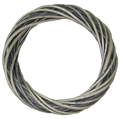 Small Antique Wash Willow Ring Wreath 35cm Diameter