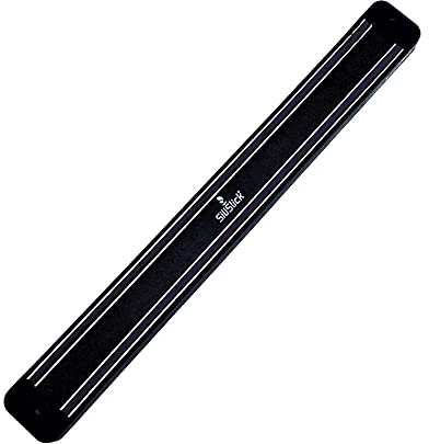 SiliSlick Magnetic Knife Rack Wall Strip | 12 / 30.5cm Magnet Tool Holder | (1 Black)