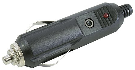 Prise Fiche Mâle Allume Cigare Chargeur LED Voiture 12V Camion, Noire