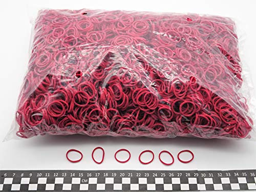 Progom - Rubber bands - 25(Ø16) mm x 1.7mm - red - 1kg bag