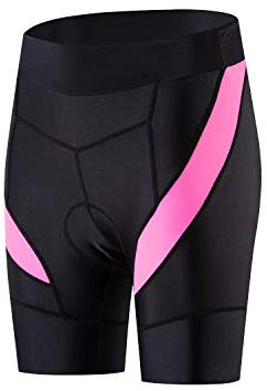 JPOJPO cykelshorts för kvinnor för cykling med 3D vadderade kvinnor cykelshorts tight Rosa S