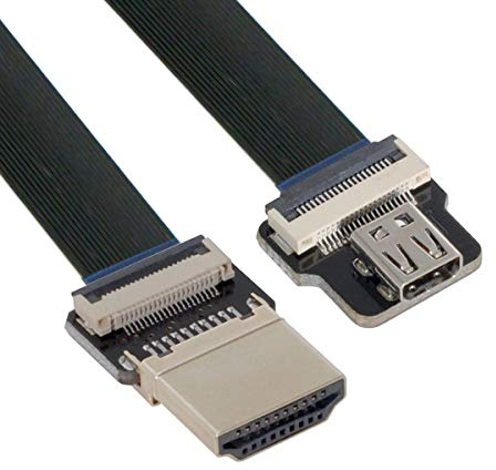 xiwai CYFPV HDMI Maschio a Micro HDMI Femmina Prolunga FPC Cavo Piatto 1080P per FPV HDTV Multicopter Fotografia Aerea (0.2M)