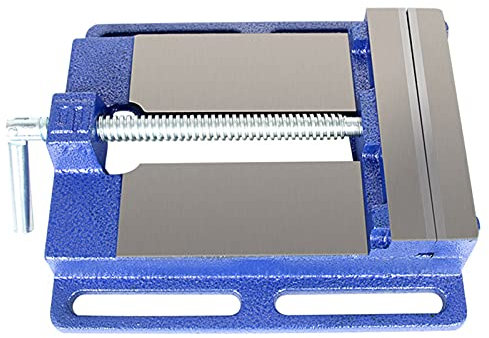Jadeshay Morsa per Trapano a Colonna ，3 Utensile Manuale per la Lavorazione del Legno con Morsetto da banco per fresatrice in ghisa (Blu)
