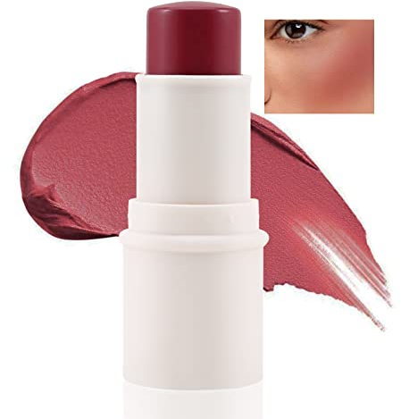 Boobeen Blush crème en bâton, blush multi-visage pour les joues, les lèvres et les yeux, finition mate pigmentée pour une couleur naturelle, modulable et légère.