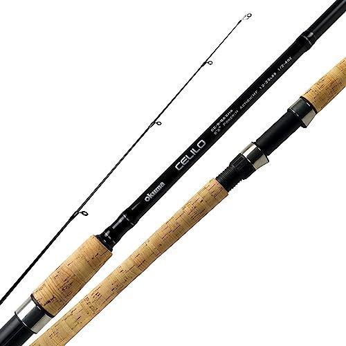 Okuma Celilo CE-S-862MB Salmon and Steelhead Lightweight Graphit Rods, Schwarz