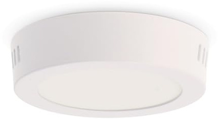 M Ledme - Panel de Superficie Serie Slim 6W, 2000lm, Luz fría (6000k). Lámpara de techo de interiores IP20. Ideal para Baño, Cocina, Dormitorio. Fácil de instalar, LM5289.