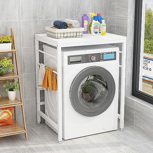 BDXZJ Lagerregal Über Der Waschmaschine, Waschmaschinenschrank, Schrank für Waschmaschine Und Trockner, Lagerregal Über Dem Trockner für Badezimmer Küche Balkon Waschküche H