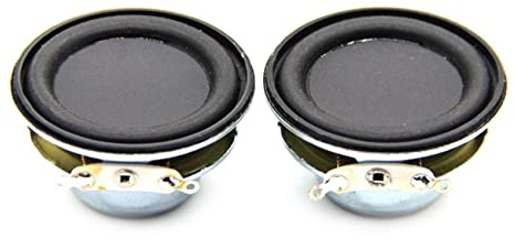 Nagoyuki 2 Stück Audio-Lautsprecher, 4Ω, 5 W, 40 mm, 1,5 Zoll (1,5 Zoll), komplette Produktreihe, Multimedia-Lautsprecher, DIY, Sound, Mini-Lautsprecher für Heimkino, 2 Stück