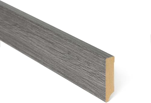 Fußleiste Sockelleiste Desiwa 14er-Set in Eiche Grau 8x230 cm Holzoptik Holz MDF Holzpaneele