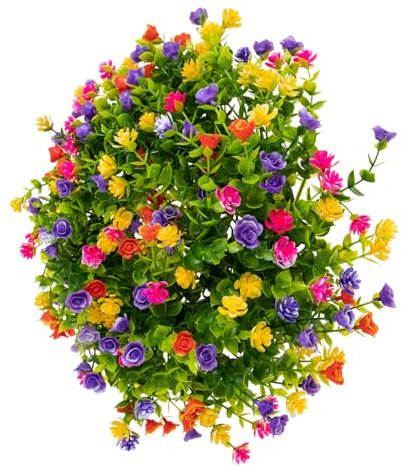 LIFKOME Künstliche Girlande Eukalyptusreath. Dekorativer Blumenkranz Blumengirlande Künstlich Wedding Decoration Vintage Hochzeits Dekoration Dekosand Grün Feder Künstliche Plastik
