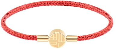VANSZA Damen Glücksarmband Titan Stahldraht Geflochten Armbänder Mode Design Geflochtene Freundschaftsarmbänder 19cm Handgelenk Armband Für Teen Damen Mädchen