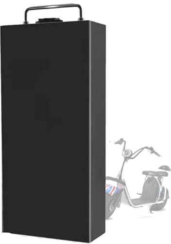 Batería Motocicleta 48V 60V 12Ah 15Ah 20Ah 25Ah batería de Litio para Bicicleta eléctrica con Cargador para Motor de ciclomotor 200W-1500W [Clase de eficiencia energética A] 60V 20AH