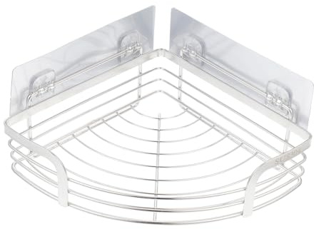 Yardenfun Estante Esquinero Ducha Adhesivo Acero Inoxidable Organizador Baño Sin Taladro con Ganchos para Champú y Gel Mueble Pared para Baño y Cocina Diseño Secado Rápido