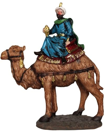 BEST&FREE X3 figurer kung tre krubbfigurer som julkrubba figurer 14 cm. 3 kameler för julkrubbor