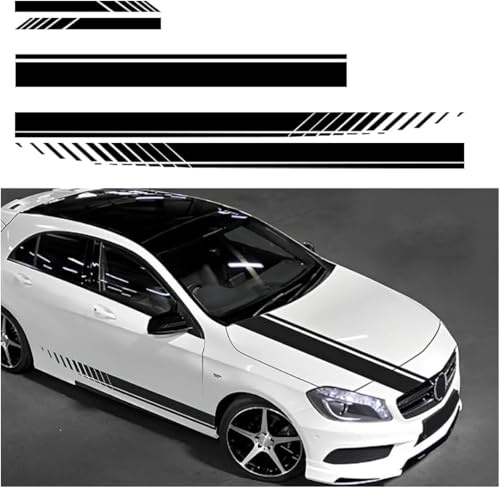 PANGUYN 6 Pcs Autocollants Automobiles pour VW Golf 6 Cabriolet | Bj. 2011-2016, Bandes Adhésives pour Rétroviseurs, Capot, Portières, Kit D'autocollants Étanches pour Voiture