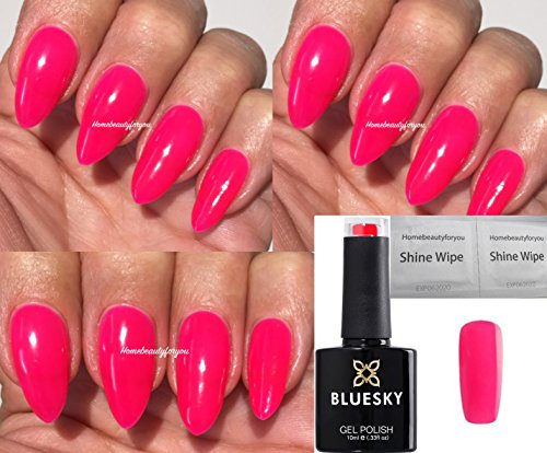 Bluesky GEL NAIL POLISH Bright Pink Dence Hot Lady Nail DC120 UV LED Soak Off 10ml