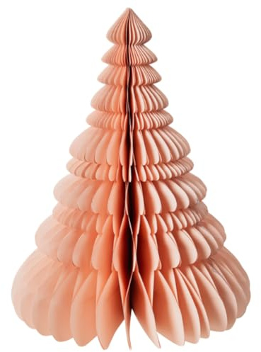 Broste Copenhagen Baum Papier mit Silberglitzer Dusty pink