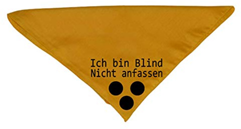 Hundehalstuch Ich bin Blind nicht anfassen Blindenpunkte