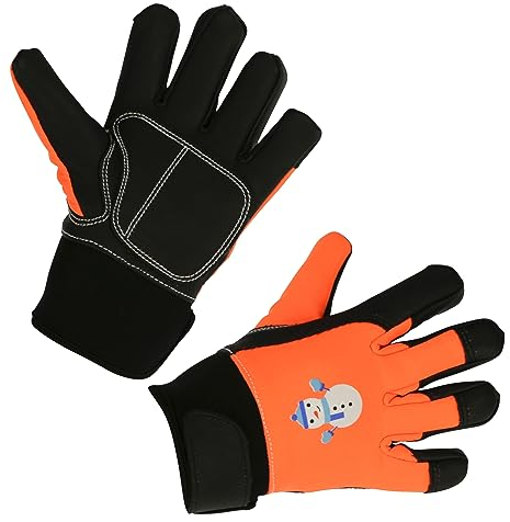 Keron Kinderhandschuh Mini 4-6 Jahre, Winter, Neon-Orange