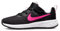 Nike Revolution 6, Zapatillas, Negro (Black/Hyper Pink/Pink Foam), 21 EU