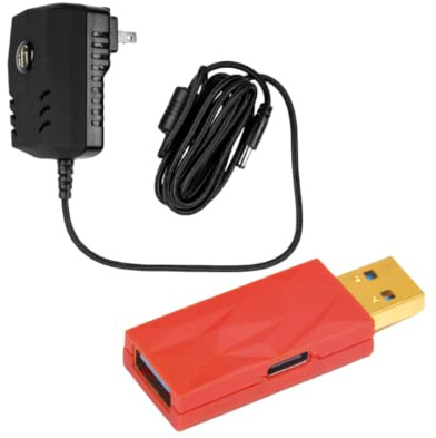 ListenUp iDefender+ USB Audio Ground Loop Eliminator (Type A > A) with SilentPower iPower2 - Low Noise DC Power Supply (5V / 2.5A)