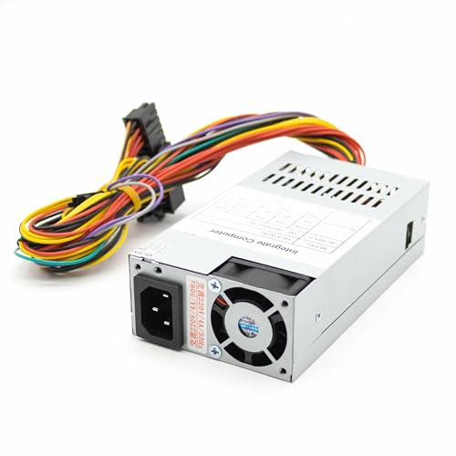 SIMPLETEK – Alimentatore 200W Flex ATX per HTPC Mini ITX | Formato Slim 1U | con Ventola | Adatto a Case mATX SFF