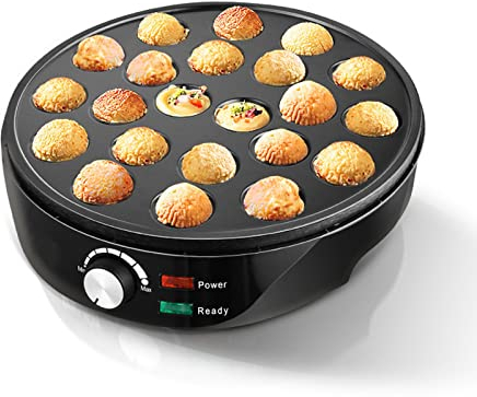 Breakfast Maker Health and Home Electric Takoyaki Maker ，Cake Pans for Takoyaki Octopus Ball, Cake Pop, Puff，Bubble Egg Waffle - Electric Takoyaki Grill -Easy Clean Sandwich Maker