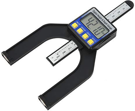 Elektronischer Tiefenmesser mit Digitaler Anzeige, Elektrischer Tischler-Tiefenmesser, 0 Tischkreissägen-Bankhöhe