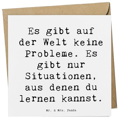 Mr. & Mrs. Panda Grußkarte Spruch Erleuchtung finden - Geschenk, Herausforderungen, Herz, Stimmung, Weisheit, faltkarte, innere Ruhe, Dankbarkeit, Glückwunschkarte, Zufriedenheit, Motivation, Zitat