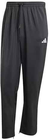 adidas Herren Essentials Small Logo Stanford Open Hem Pants, Black/White, XXL