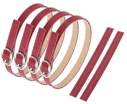 sourcing map Replacement Ankle Strap for Heels Detachable Shoe Strap PU Leather Shoe Bands
