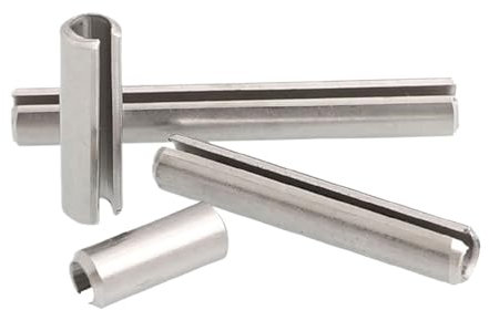 CLENEA Federförmige gerade Stifte Dübel 304 Edelstahl zylindrische elastische Stift Splintstift Dübelspannung(M12x55mm)