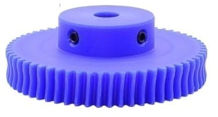 Albero a vite senza fine 1pc 1 Modulo Ingranaggio a vite senza fine 1M 15T 20T 25T 30T 35T 40 Denti Ingranaggio a turbina in nylon 6mm Foro Ingranaggio a vite senza fine in plastica Riduttore turbina(