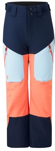 Ziener Pantaloni da Sci ARNURO-Z per Bambini, Impermeabili, Passanti per Cintura, Senza PFAS, Vibrant Peach Tex, 116