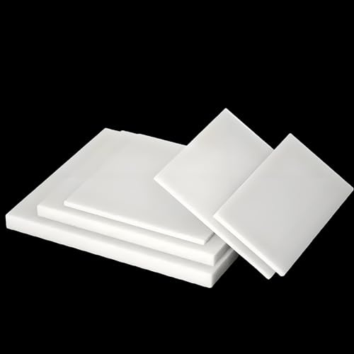 Purzen Plaque Plastique ABS Blanche, Feuille Acrylique Thermoformable pour Découpe Laser, Fraisage CNC, Projets DIY, Modélisme, Prototypes, Signalétique, Usage Industriel, Réparation,250 * 250 * 3mm