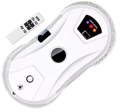 Robot limpiacristales inteligente con control remoto, aspirador con planificación de rutas for ventanas, azulejos y puertas. múltiples modos