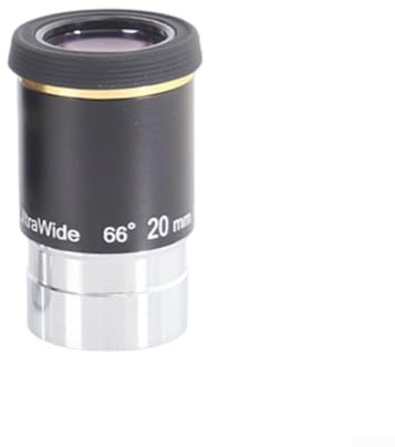66° Ultra Wide Telescope Eyepiece, Apparent Field Eyepiece Set with 1.25'' Threading for Landscape and Astronomical Observation Across Major Brands(20mm)