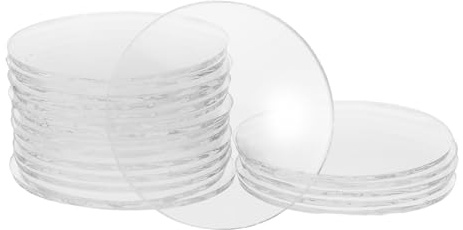 FIXOSHEE Glasscheiben Halogen für Mr16 und Gu10-strahler Transparente Lichtlinse aus Glas Dekorative Lichtabdeckung 20 Stück für Innenräume