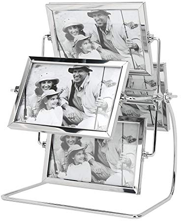 Cornice per Foto in Metallo Rotante Posizionamento Orizzontale Studio Fotografico per Menu Rotante per Ristorante Fotografico 6x4in