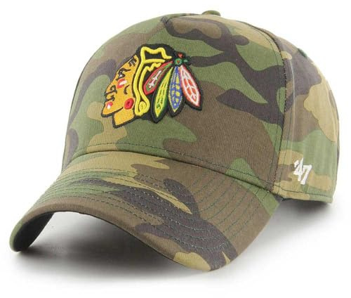 47Brand Chicago Blackhawks Camo Grove MVP DT snapback-keps