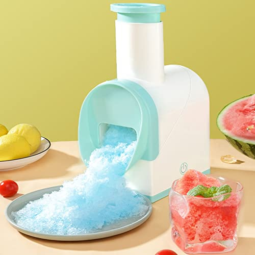 DYK&NX Electric Ice Crusher, Usb Electric Ice Shaver, Snow Cone Machine Maker, for Blending Slushie, Cocktail, Frappe, Iced Tea and Coffee
