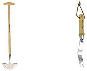 Kent & Stowe Rasenkantenstecher – Kantenschneider aus Edelstahl zum Schneiden von Rasenkanten & Hand Wurzelstecher – Unkrautstecher aus Edelstahl für Gras- und Erdflächen, Länge: 30 cm