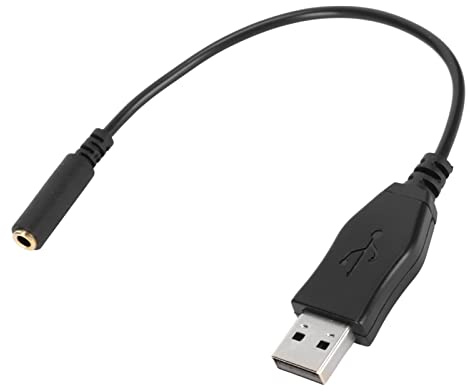 USB A auf 3,5 Mm Digital Sound Adapterkabel, 5,9 Zoll Audio Digital Sound Kabeladapter für PC, für, für PS5, Laptop, Desktop