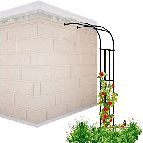 HZSCL Rosenbogen Halbbogen, Wetterfest Gartenbogen Gartenlaube, Pergola Rankhilfe Rankgitter Torbogen Für Kletterpflanzen, 60x240cm,90x240cm,120x240cm,150x240cm,180x240cm,220x240cm,240x240cm (Color :