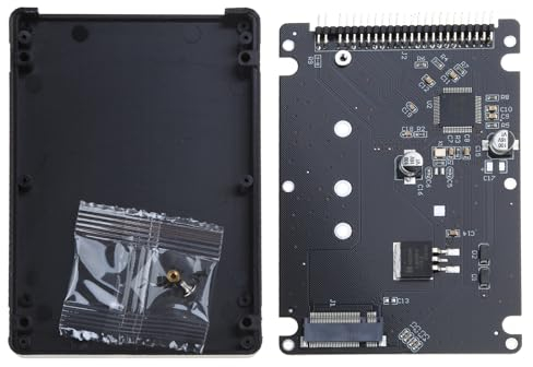 Zeizafa 44-poliger B+M-Key NGFF M.2 SSD auf 2,5 Zoll IDE-Konverter M.2 IDE-Adapter unterstützt 2230 2242 2260 2280 M.2 auf IDE-Gehäuse M.2 NGFF SSD auf 2,5 IDE-Konverter