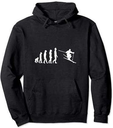 Skifahrer Ski Alpin Pullover Hoodie