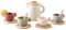 Teeservice Kinder Silikon 13 Stücke, Teeparty Set Kinder, Rollenspiele Spielzeug mit Teetassen Teekanne und Untertassen Sets, Kinderküche Zubehör Mädchen Geschenk 3-8 Jahren