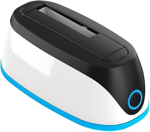 Ultra Slim Portable External Hard Drive, USB 3.0 HDD SSD Station 16TB 2.5 3.5 Inch SATA Hard Drive Disk Dock Adapter Base with RGB Lamp External Hard Drive